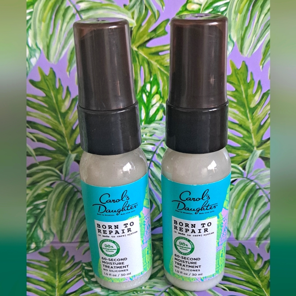 2x Carol Daughter Born to Repair 60 Seconds Hair Treatment 30ML each Travel Size